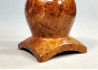 Handmade Wooden Pot on Stand / Russian Olive Burl Wood